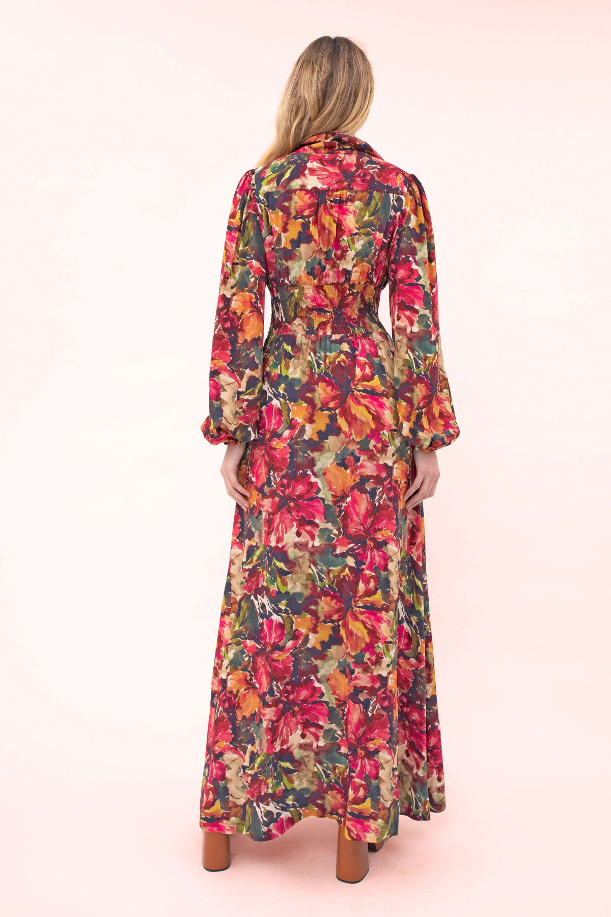 Ziva Shirred Maxi Dress